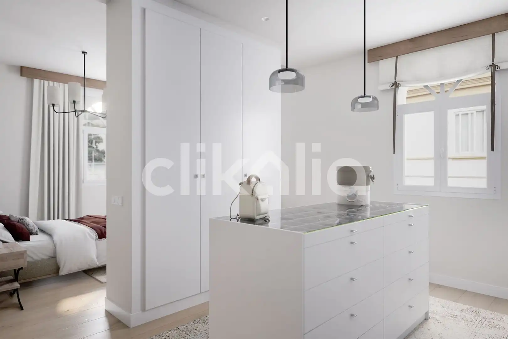 Kitchen of Flat for sale in Sevilla  with Air Conditioner and Private garden