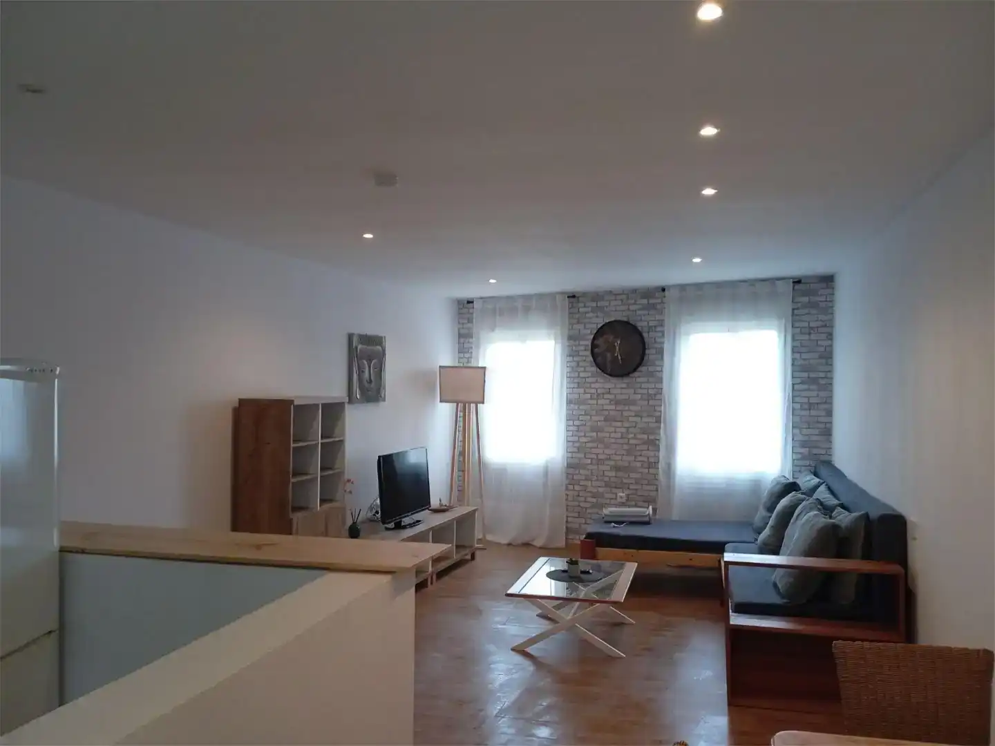 Wohnzimmer von Wohnung zur Miete in Alborge mit Balkon