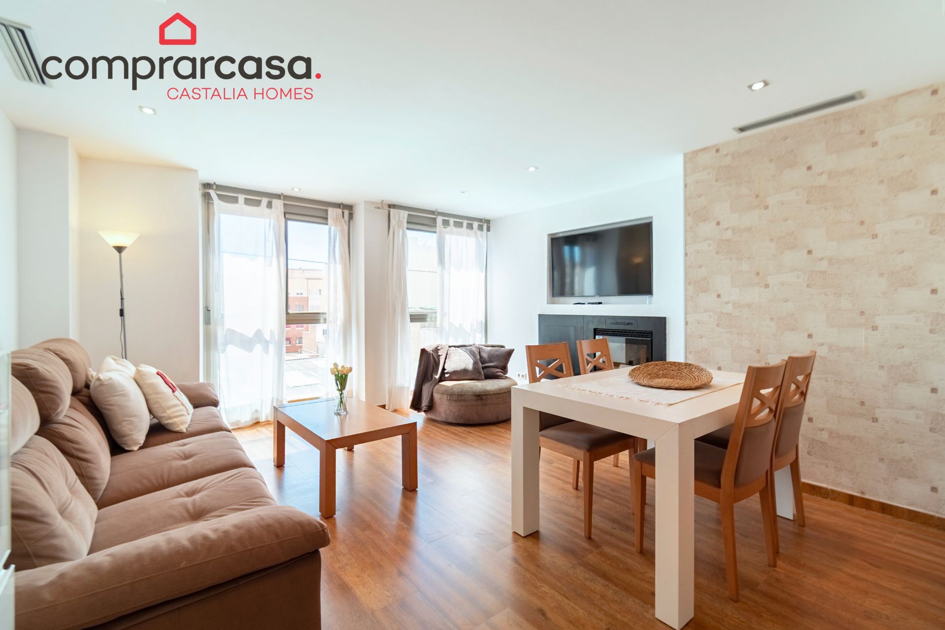 Sala d'estar de Pis en venda en Almazora / Almassora amb Aire condicionat, Calefacció i Terrassa