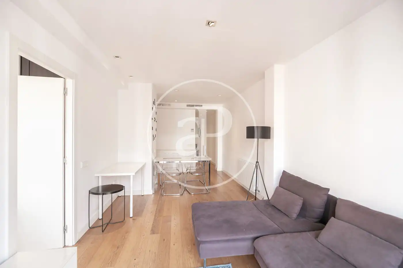 Wohnzimmer von Wohnung zum Verkauf in Barcelona mit Klimaanlage, Heizung und Terrasse