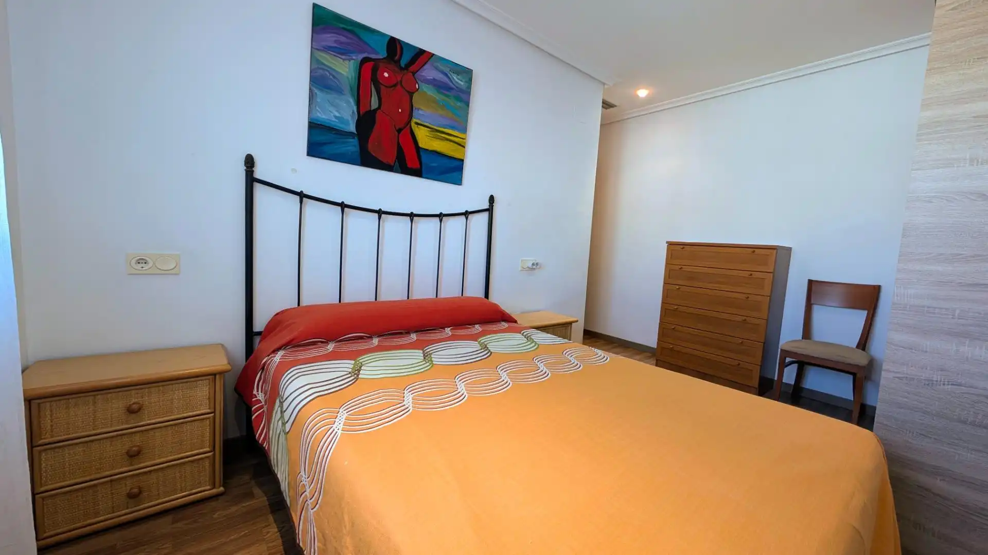 Bedroom of Flat for rent in Elche / Elx  with Air Conditioner, Terrace and Furnished