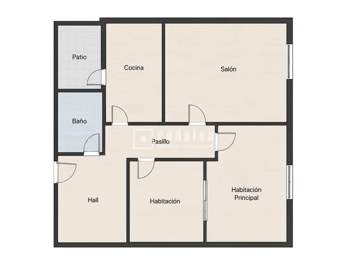 Piso en venta en Getafe con Calefacción, Amueblado y Alarma