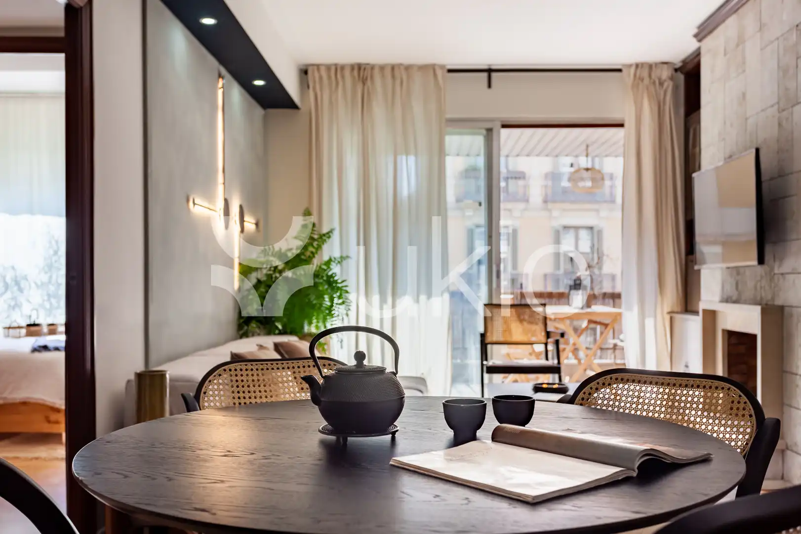 Menjador de Apartament de lloguer en Barcelona amb Aire condicionat, Calefacció i Terrassa