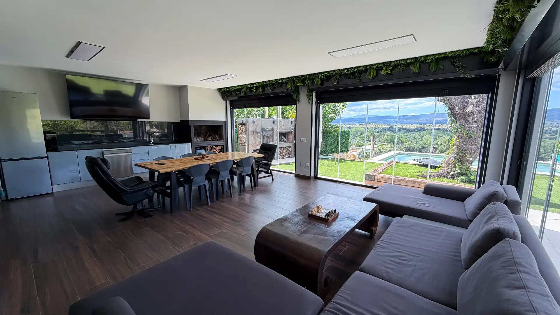 Wohnzimmer von Haus oder Chalet zum Verkauf in Santa Cruz del Retamar mit Klimaanlage, Heizung und Privatgarten