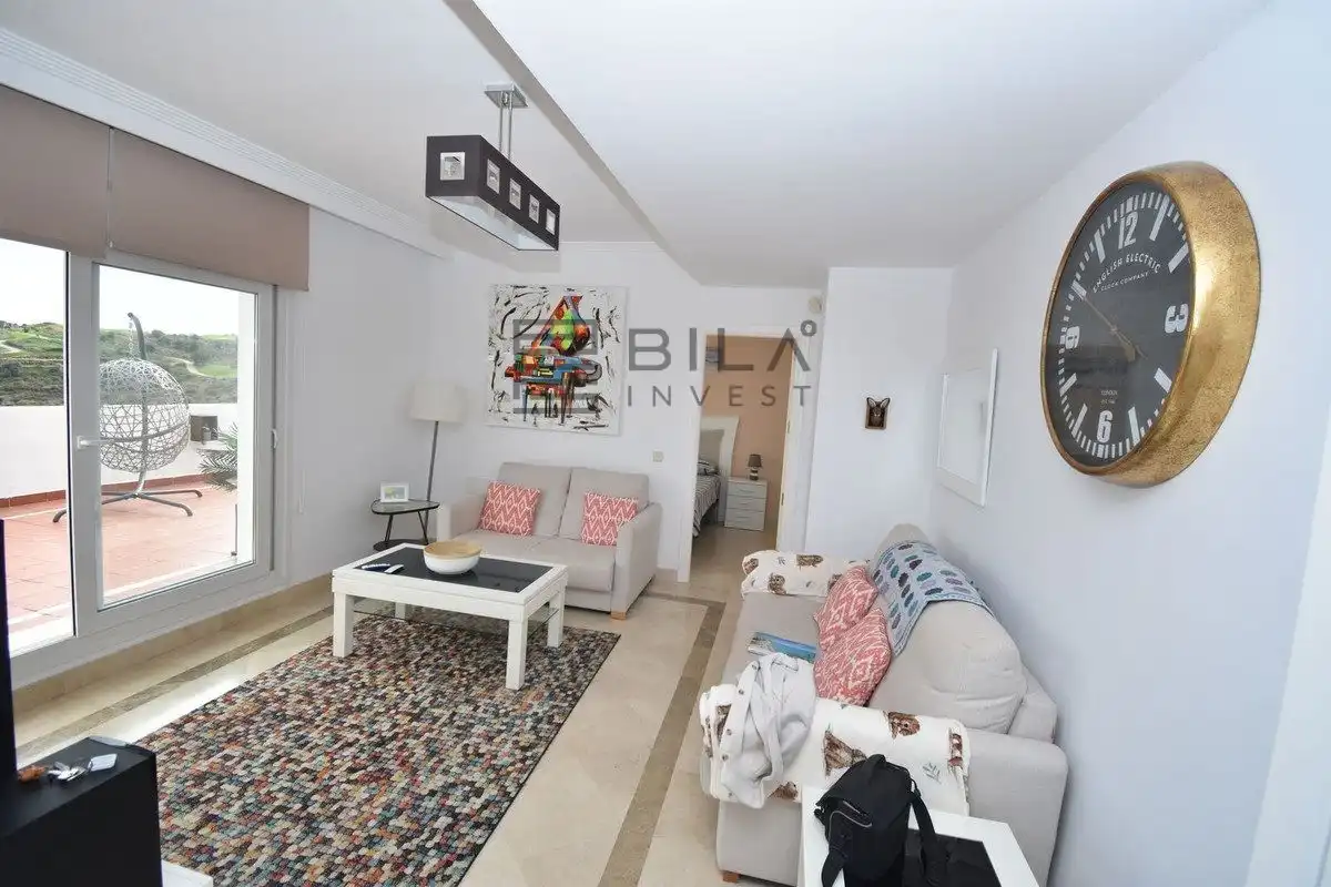 Wohnzimmer von Dachboden zum Verkauf in Mijas mit Klimaanlage, Terrasse und Abstellraum