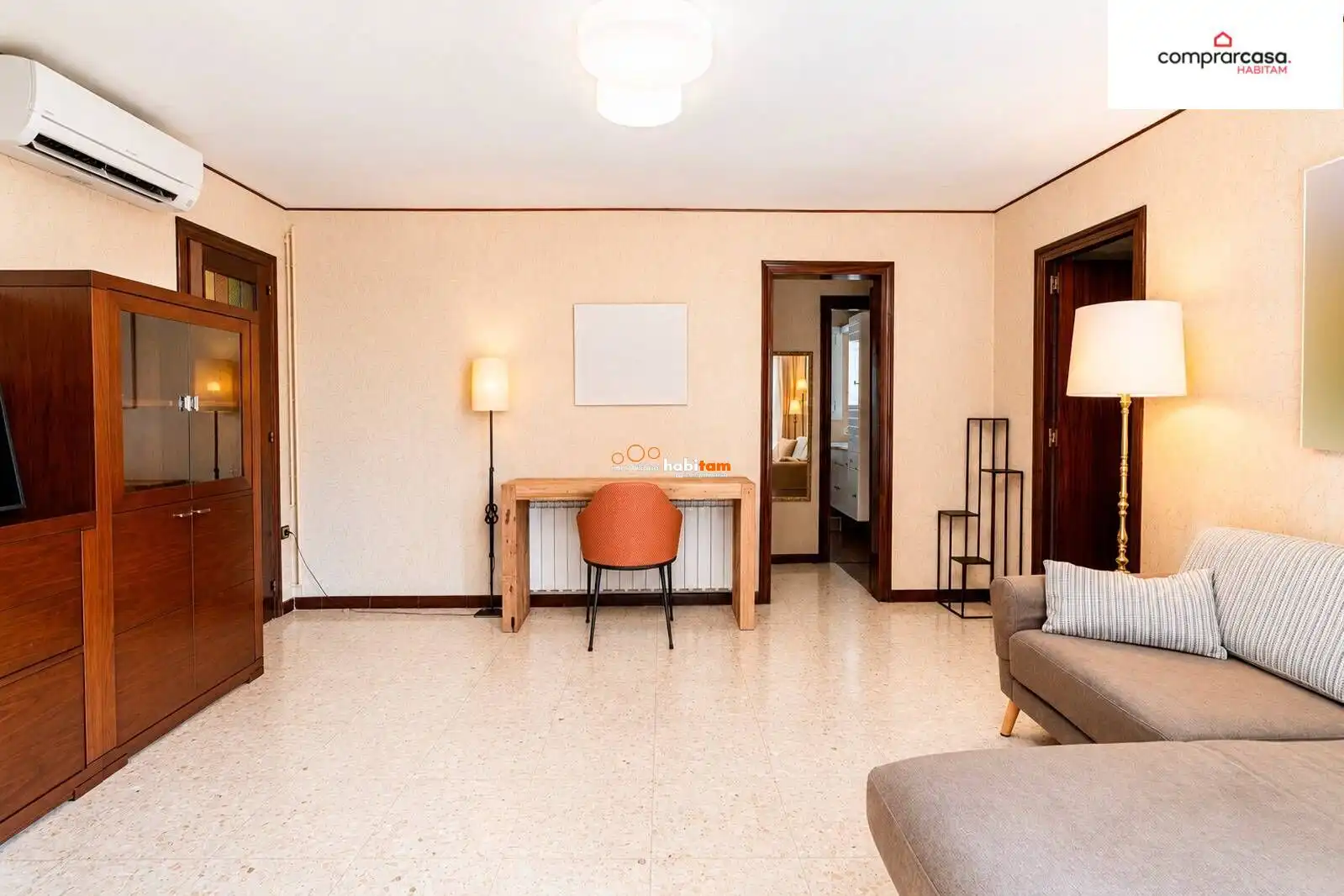 Sala de estar de Piso en venta en Barcelona con Aire acondicionado, Calefacción y Balcón
