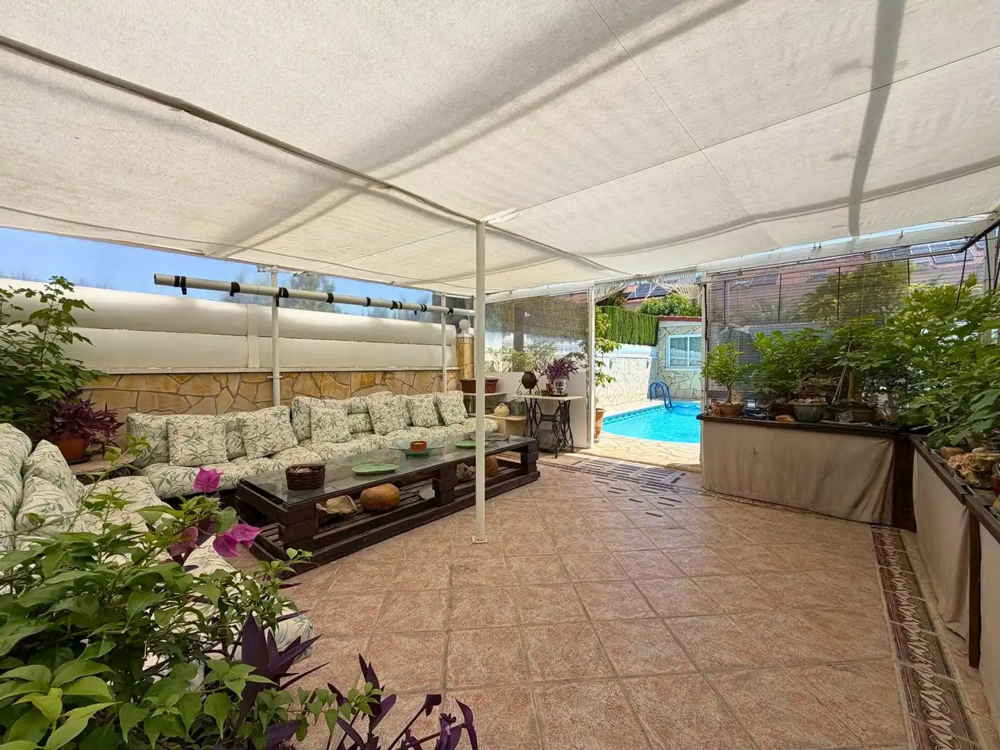 Terraza de Casa o chalet en venta en Rivas-Vaciamadrid con Aire acondicionado, Calefacción y Jardín privado