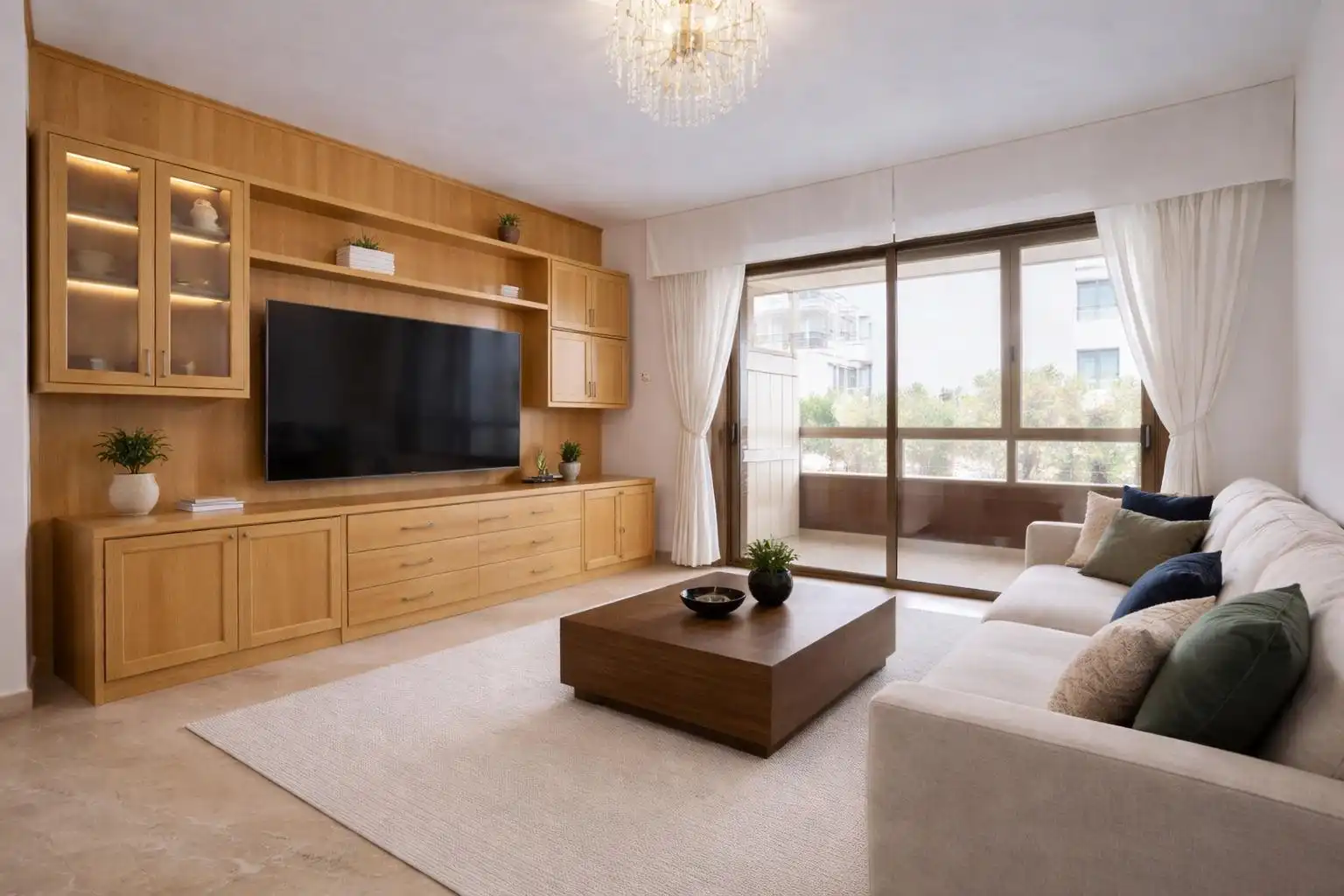 Wohnzimmer von Wohnung zum Verkauf in  Almería Capital mit Klimaanlage