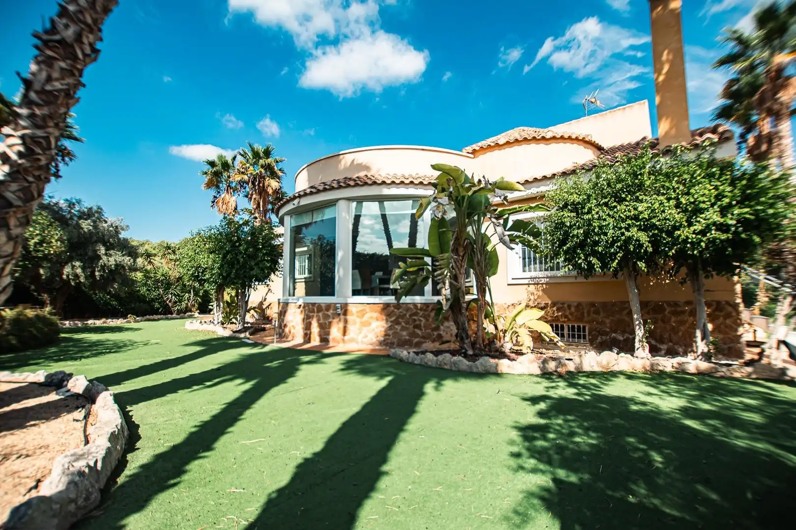 Vista exterior de Casa o chalet en venta en Mutxamel con Aire acondicionado, Calefacción y Jardín privado