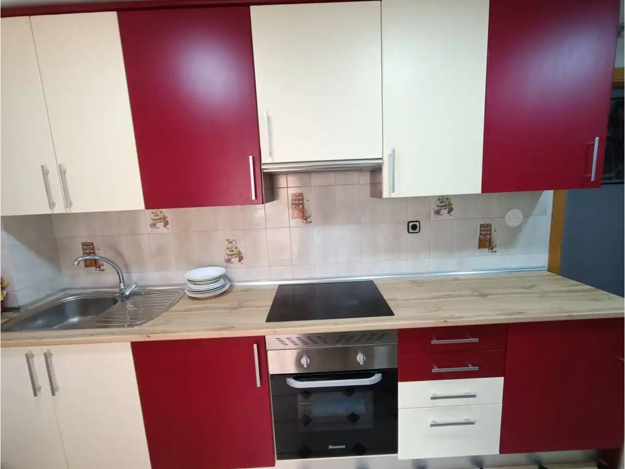 Cocina de Piso de alquiler en Fuenlabrada con Calefacción, Terraza y Amueblado