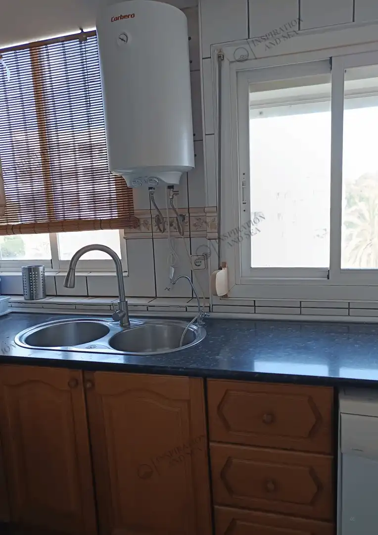 Cocina de Piso de alquiler en Santa Eulària des Riu con Aire acondicionado, Terraza y Amueblado