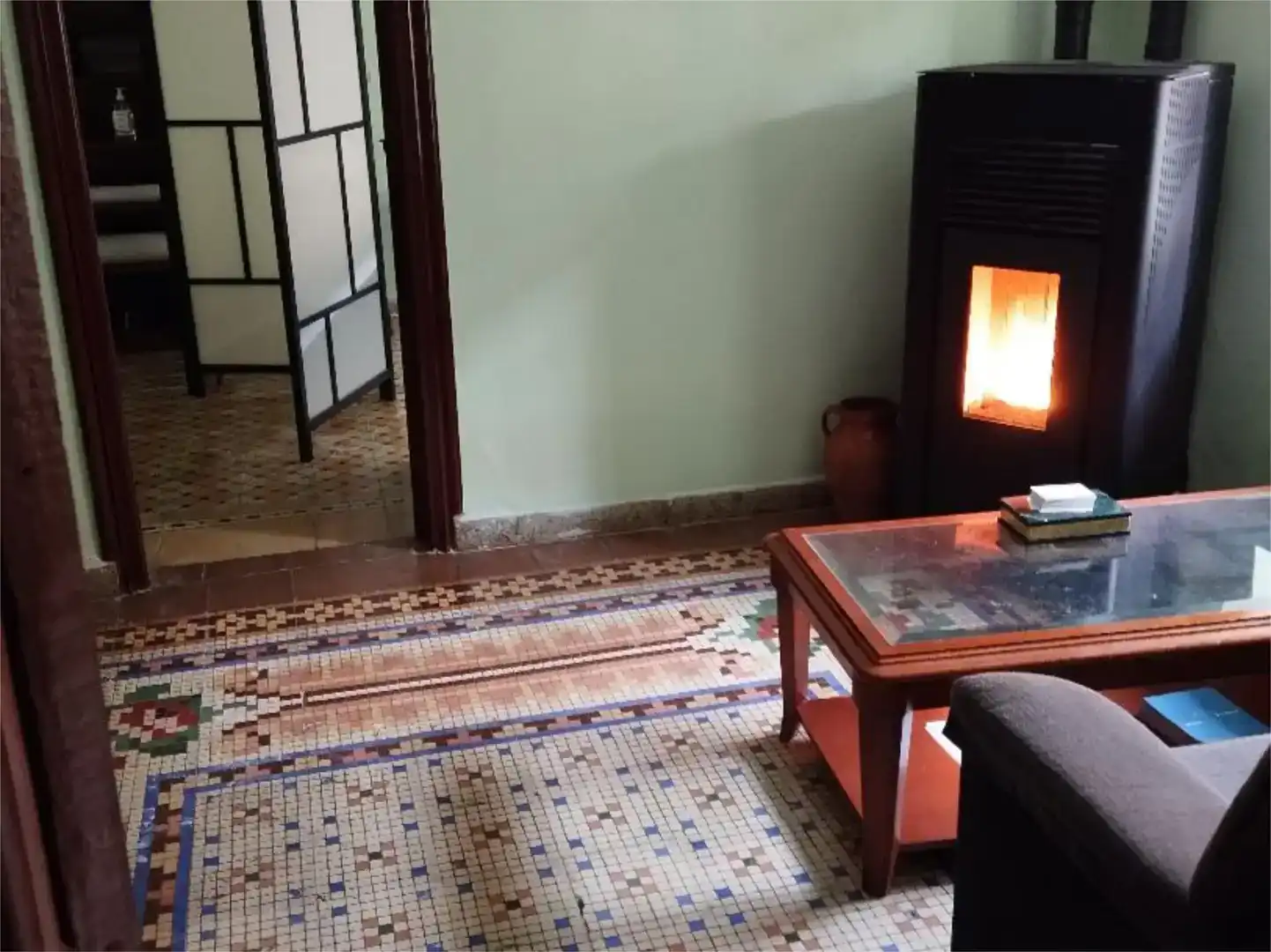 Sala d'estar de Pis en venda en Cervatos de la Cueza amb Traster i Moblat