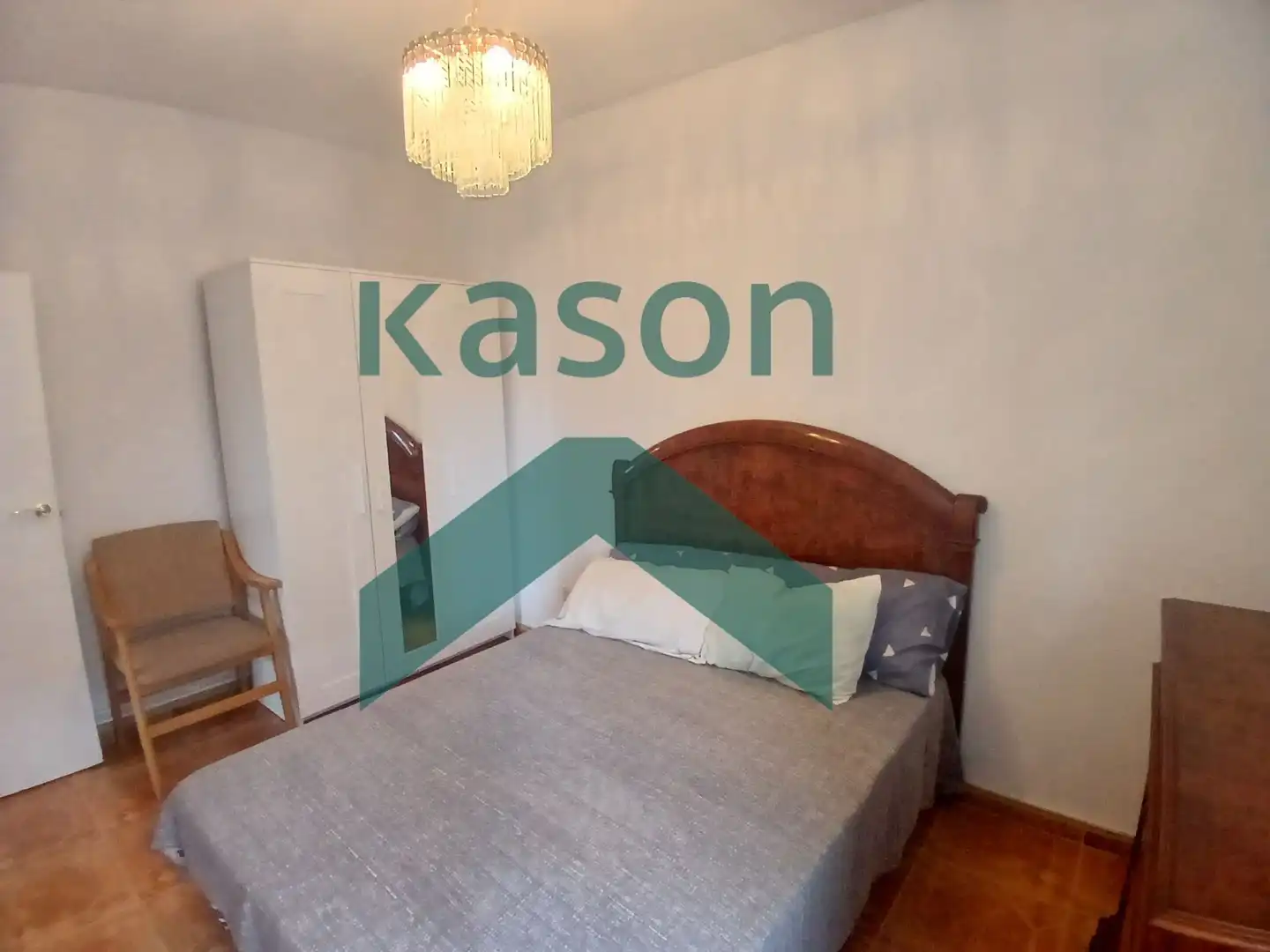Bedroom of Flat for sale in Madrid  with Heating, Terrace and Furnished