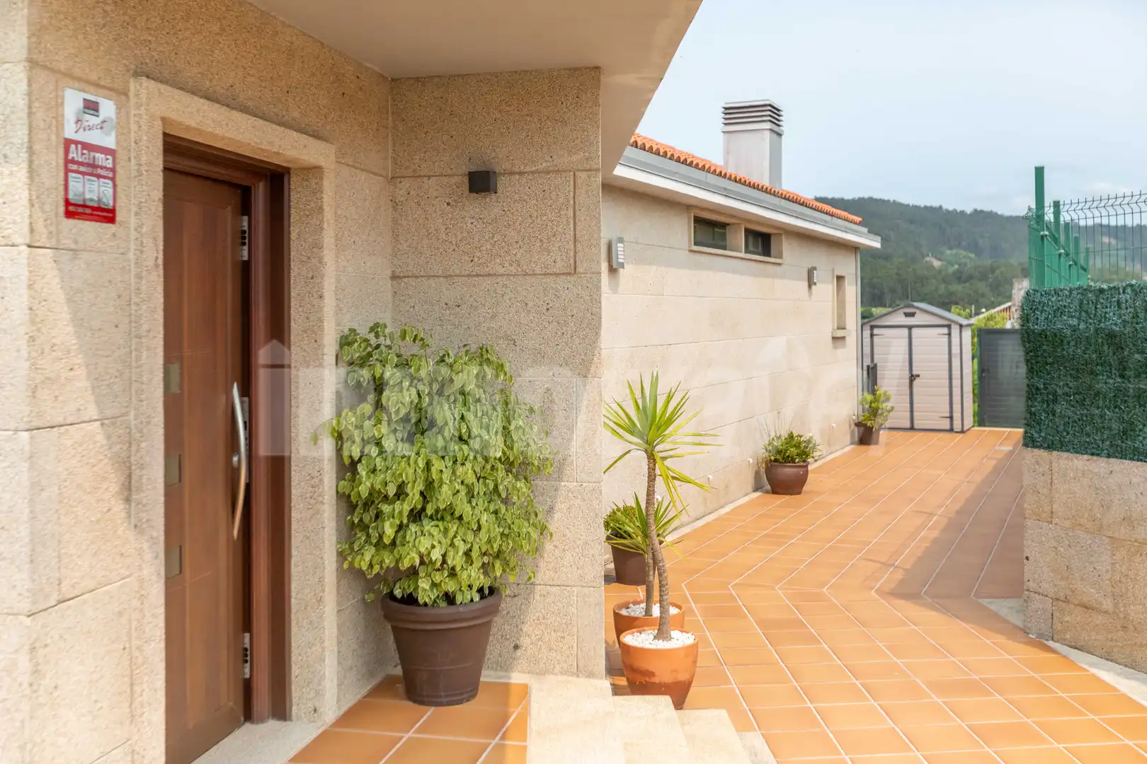 Terraza de Casa o chalet en venta en Sanxenxo con Calefacción, Jardín privado y Parquet