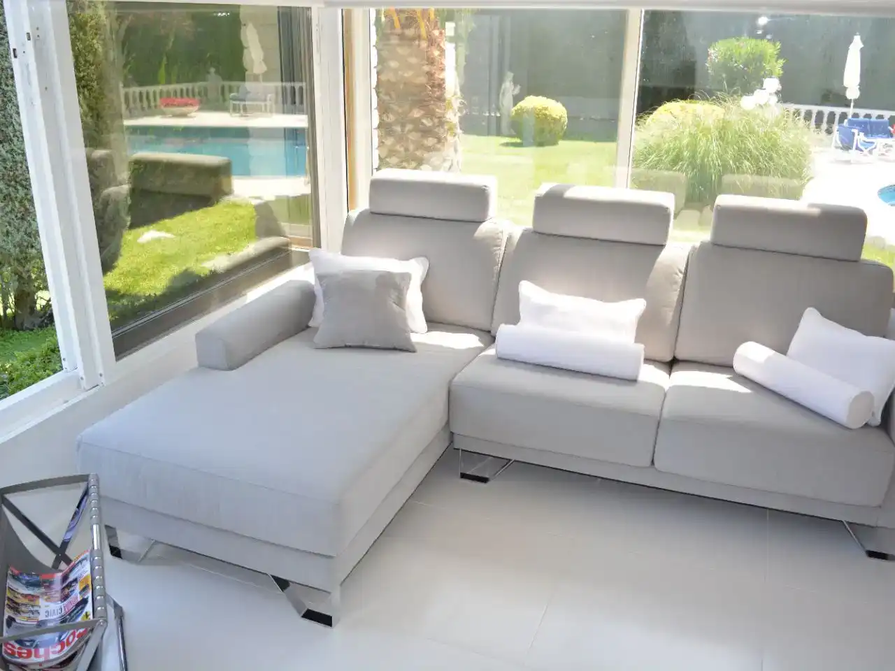 Sala de estar de Casa o chalet en venta en  Zaragoza Capital con Aire acondicionado y Piscina