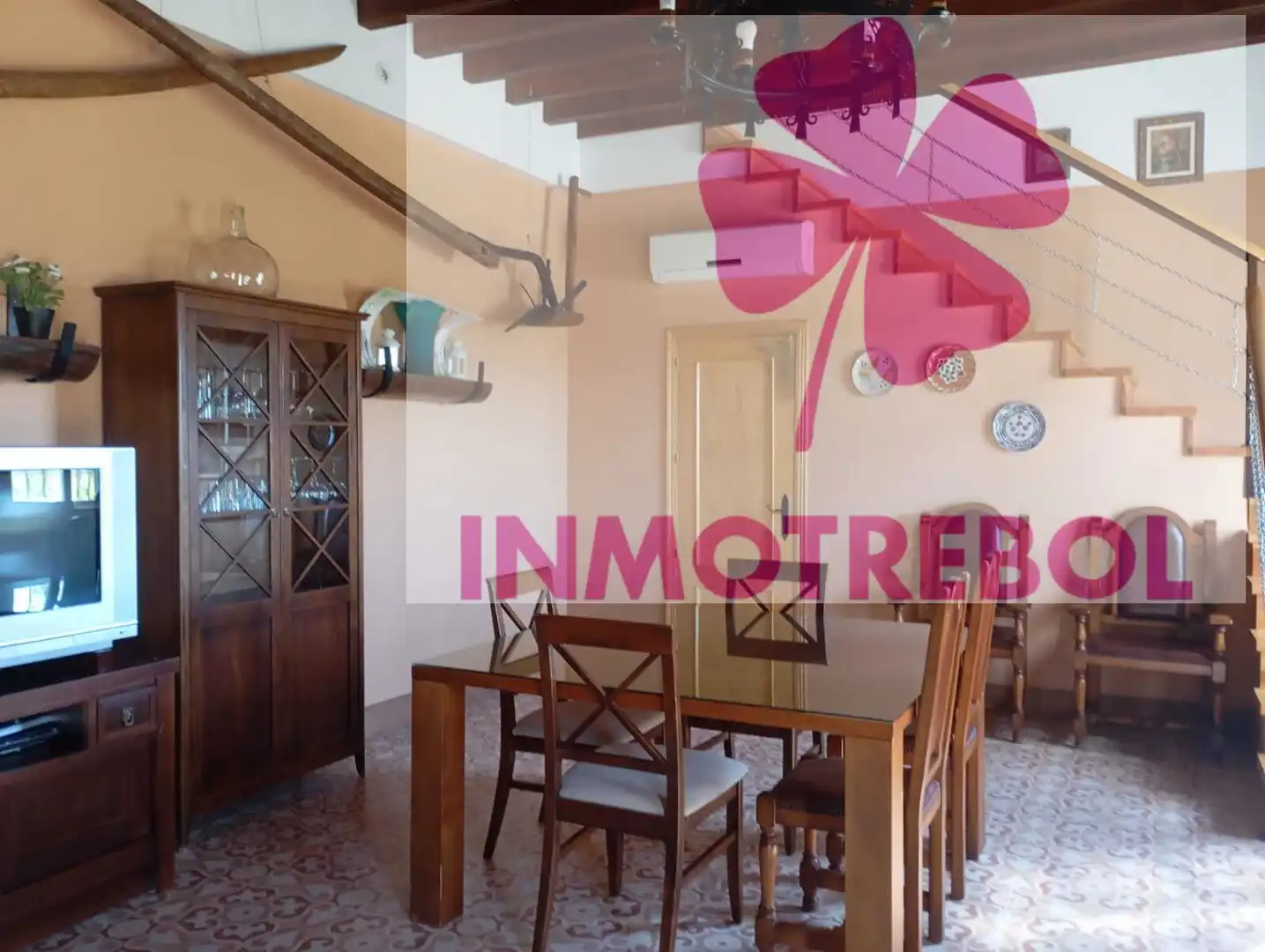 Dining room of Houses for sale in Carrión de los Céspedes  with Air Conditioner, Heating and Private garden