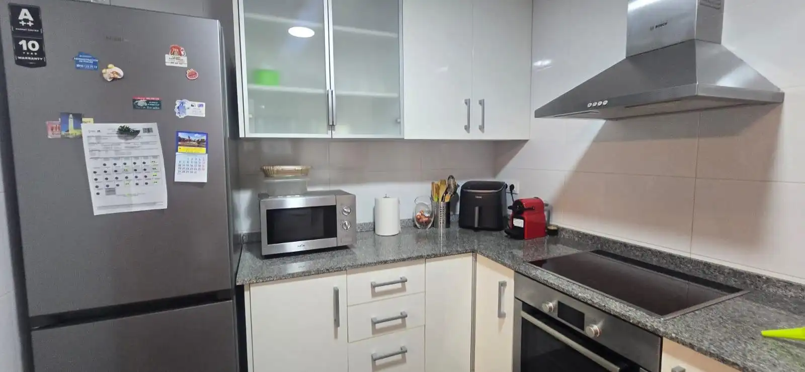 Cocina de Apartamento de alquiler en Alboraya con Aire acondicionado, Amueblado y Balcón
