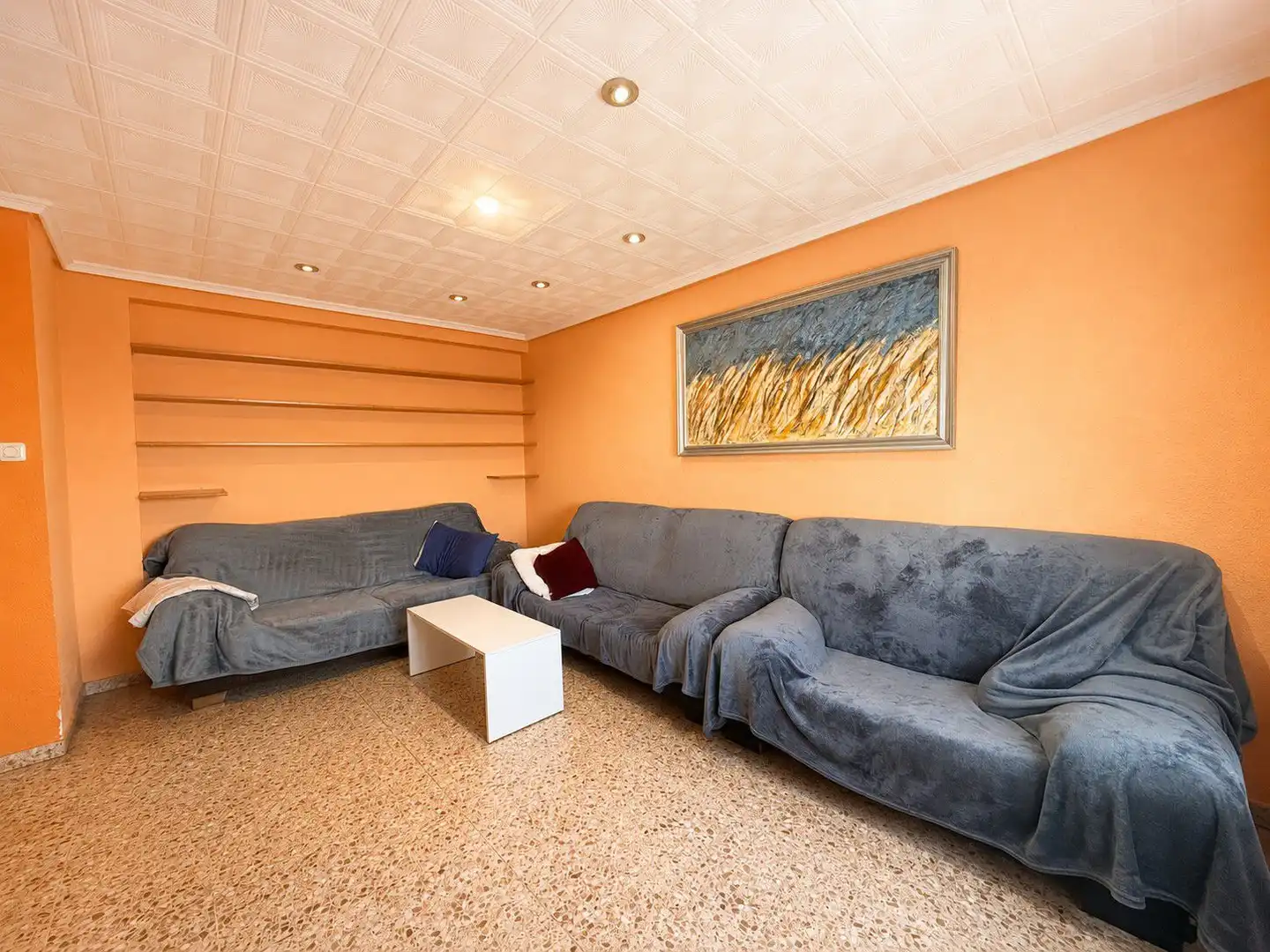 Sala de estar de Piso en venta en Sueca ciudad