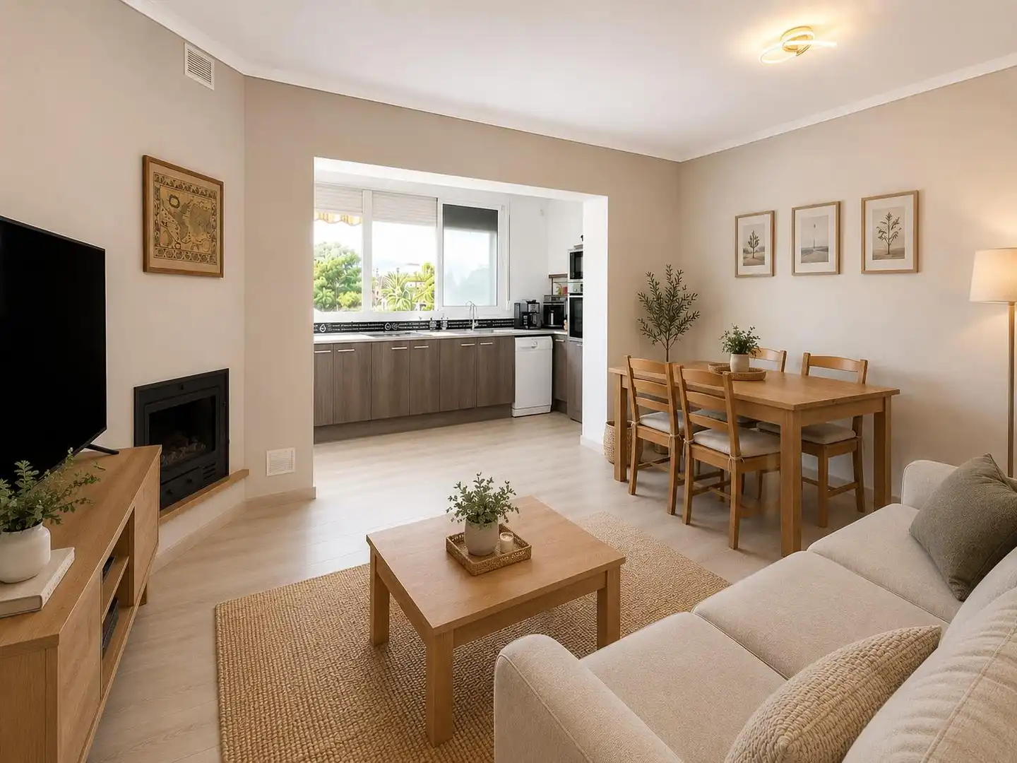 Living room of Flat for sale in El Campello  with Air Conditioner, Heating and Private garden