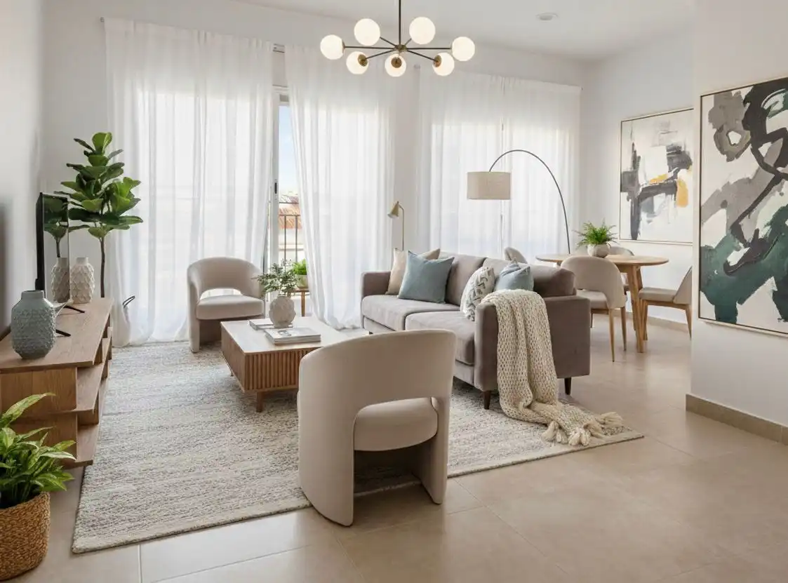 Sala de estar de Piso en venta en Sabadell con Calefacción, Horno y Balcón