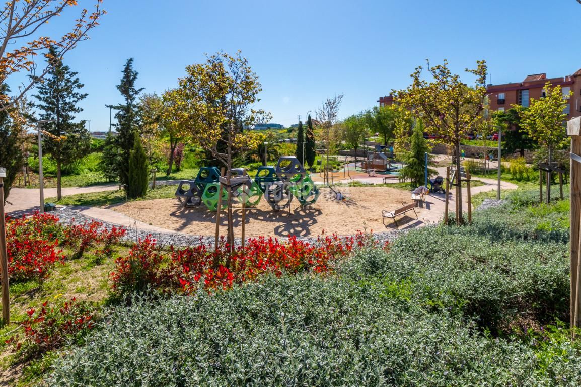 Garden of Single-family semi-detached for sale in  Madrid Capital