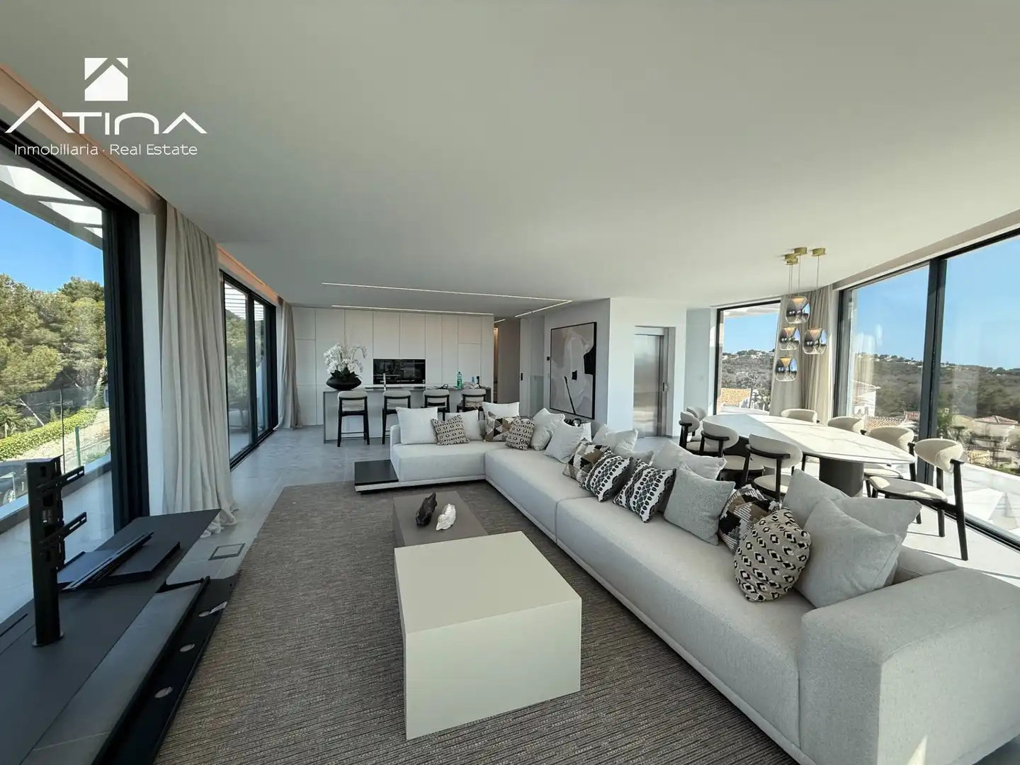 Living room of Houses for sale in Jávea / Xàbia  with Air Conditioner, Private garden and Terrace