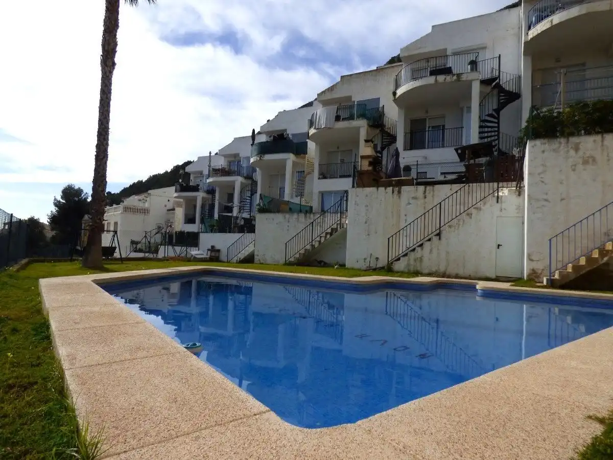 Swimming pool of Detached homes for sale in Callosa d'en Sarrià  with Air Conditioner, Heating and Private garden