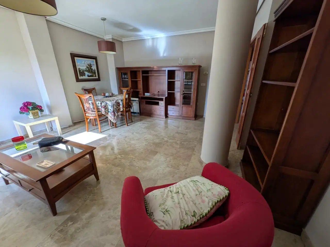Sala de estar de Ático de alquiler en Albacete con Aire acondicionado, Calefacción y Terraza