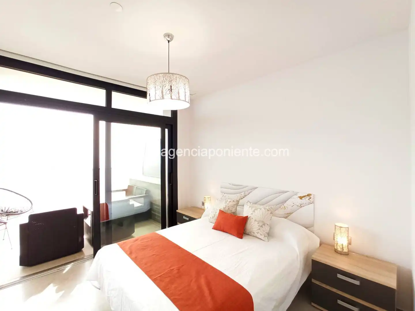 Bedroom of Flat for rent in Benidorm  with Air Conditioner, Terrace and Furnished