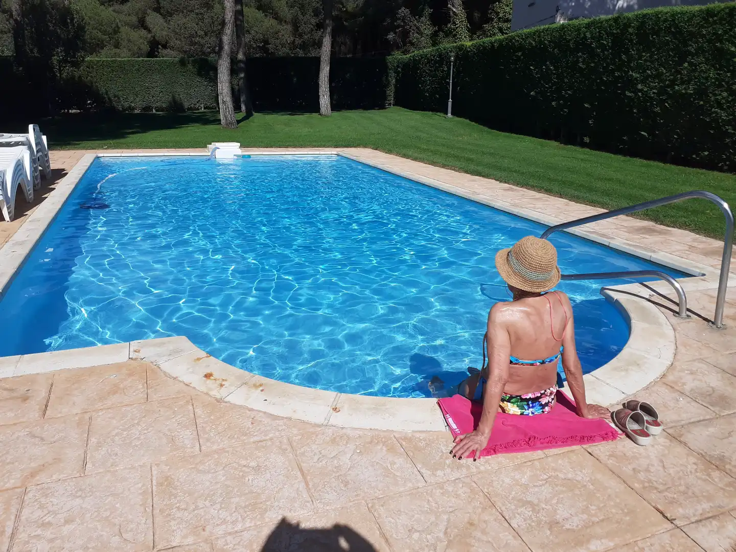 Swimming pool of Houses for sale in Laguna de Duero  with Terrace, Storage room and Swimming Pool