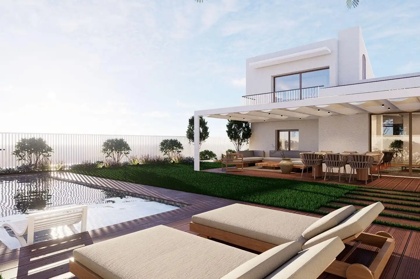 Terraza de Casa adosada en venta en Sant Pere de Ribes con Aire acondicionado, Calefacción y Jardín privado
