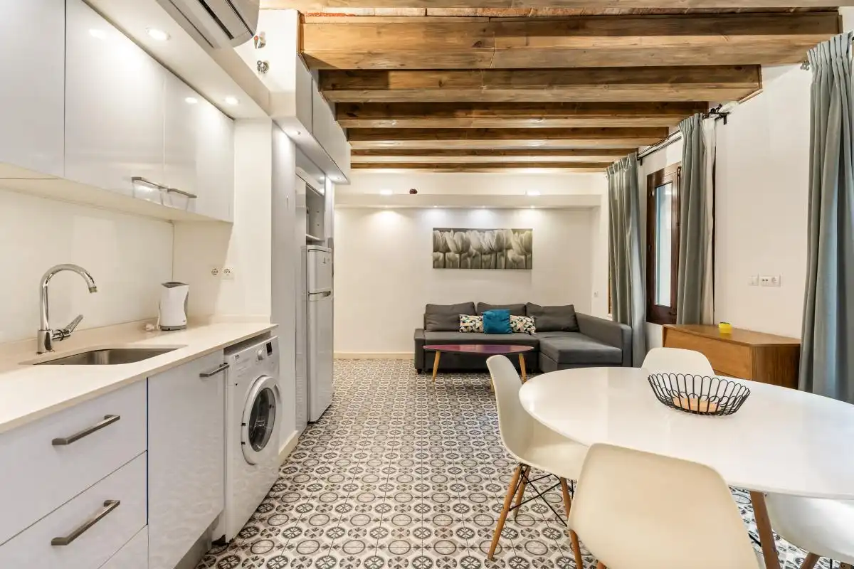 Cocina de Piso en venta en Barcelona con Aire acondicionado, Calefacción y Amueblado