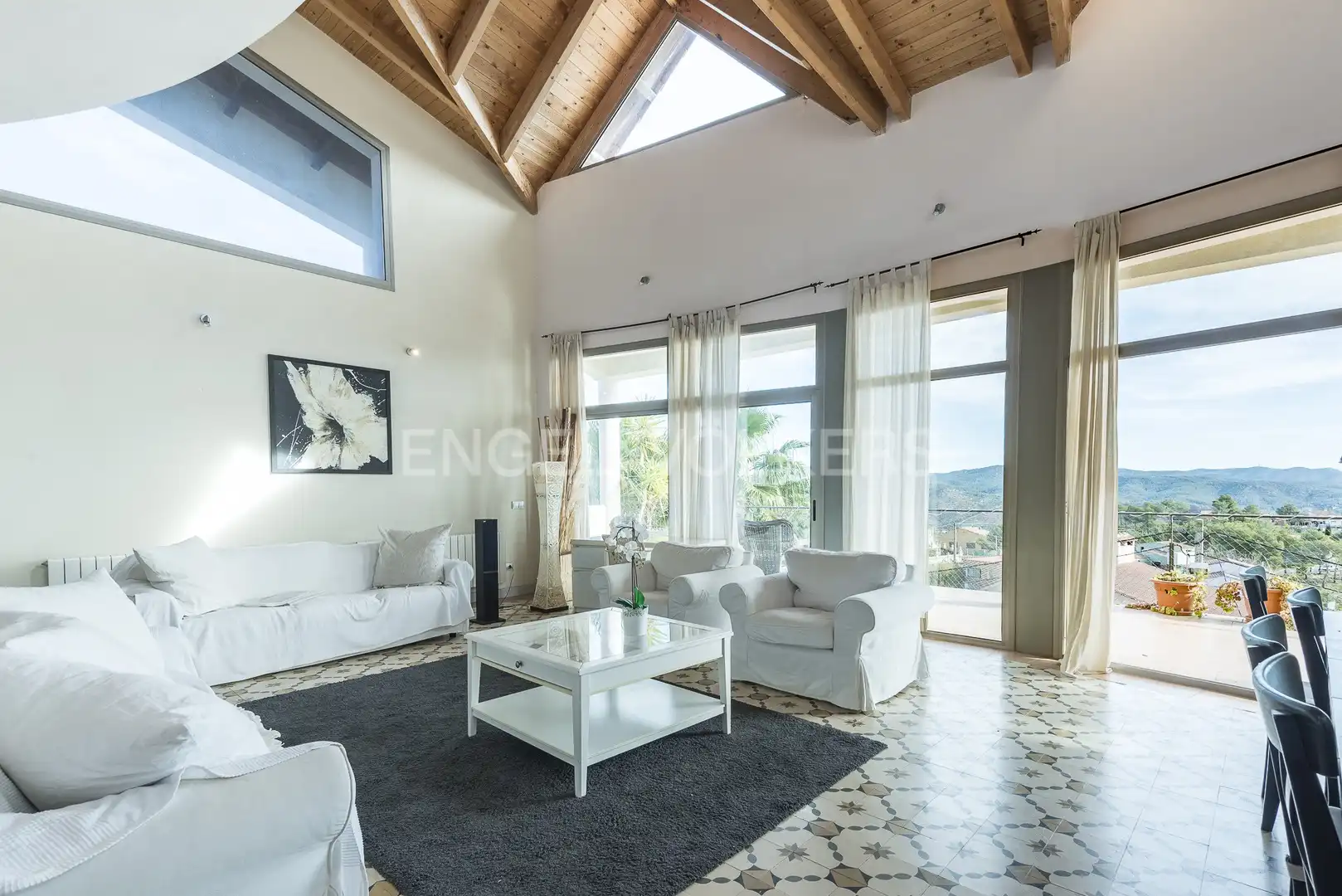 Sala de estar de Casa o chalet de alquiler en Olivella con Aire acondicionado, Calefacción y Jardín privado