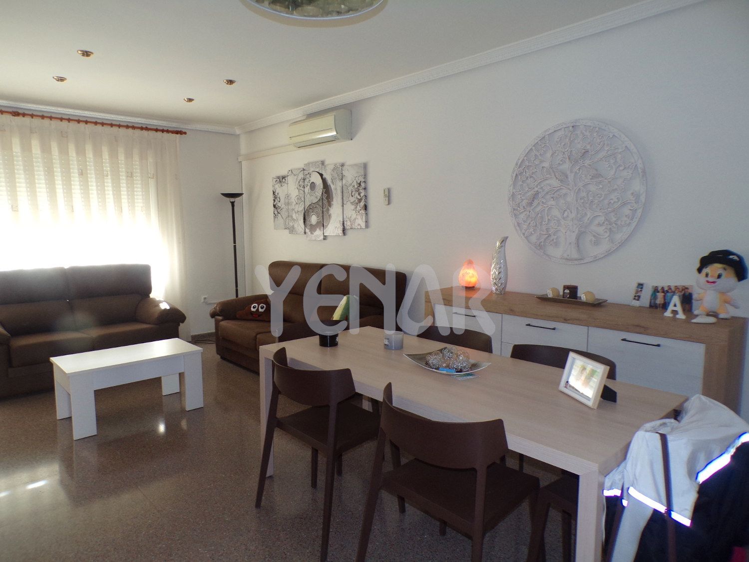 Living room of Single-family semi-detached for sale in Castalla  with Air Conditioner and Balcony