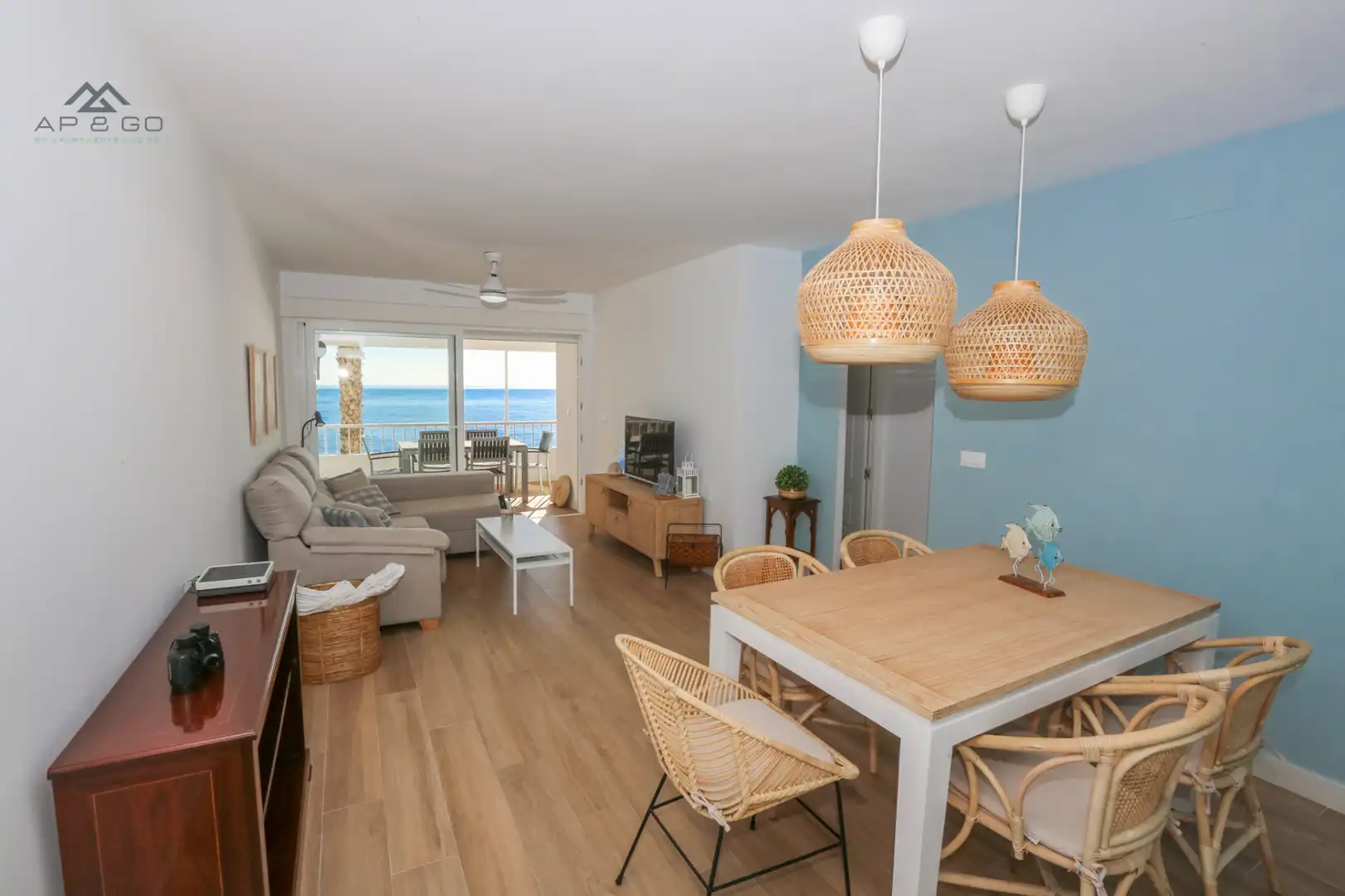 Wohnzimmer von Wohnung zur Miete in Almuñécar mit Heizung, Terrasse und Möbliert