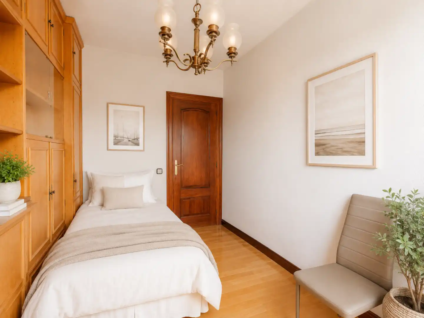 Bedroom of Attic for sale in  Pamplona / Iruña  with Heating, Parquet flooring and Terrace