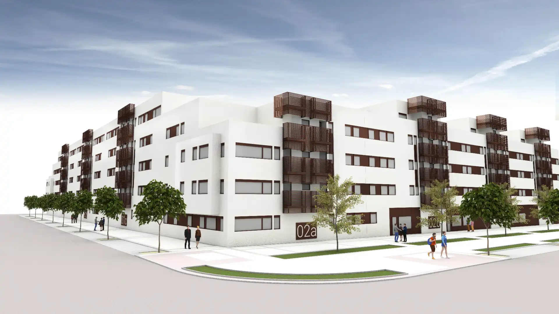 Pis d'obra nova amb terrassa en venda a Calle Roble 1
