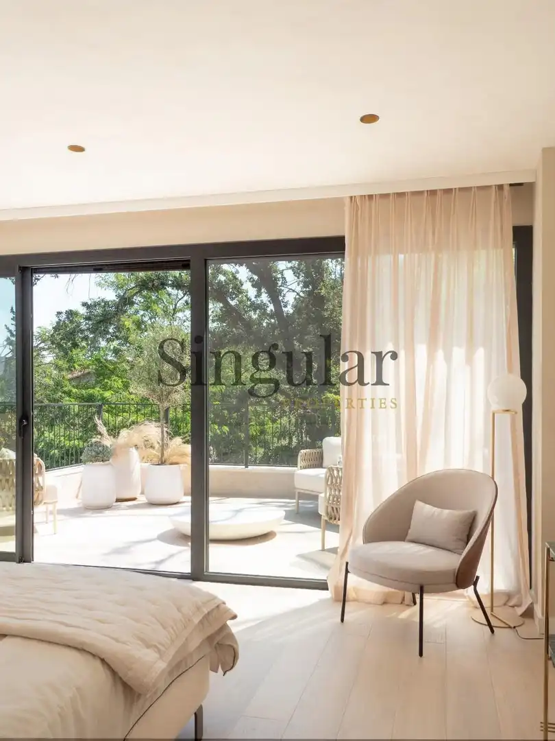 Terrassa de Casa o xalet en venda en Sant Cugat del Vallès amb Aire condicionat, Calefacció i Jardí privat
