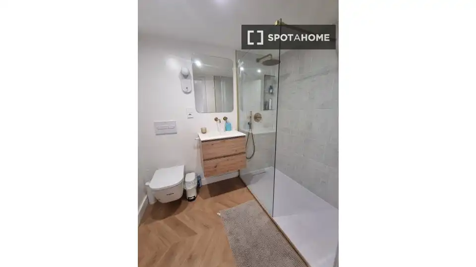 Bathroom of Apartments for share in Málaga  with Air Conditioner, Terrace and Furnished