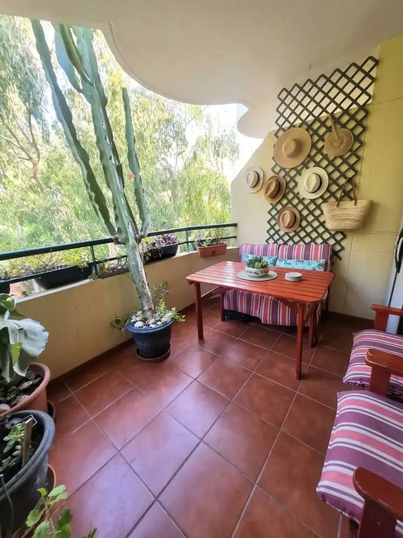 Terrasse von Wohnung zum Verkauf in Rincón de la Victoria mit Klimaanlage, Terrasse und Abstellraum
