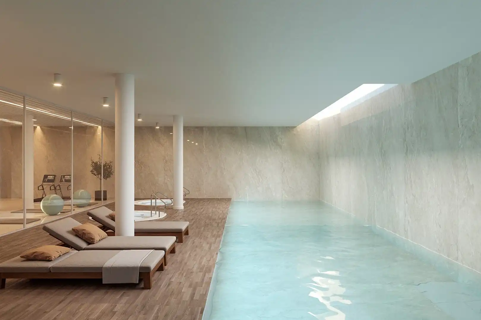 Piscina de Piso en venta en La Nucia con Aire acondicionado, Calefacción y Jardín privado