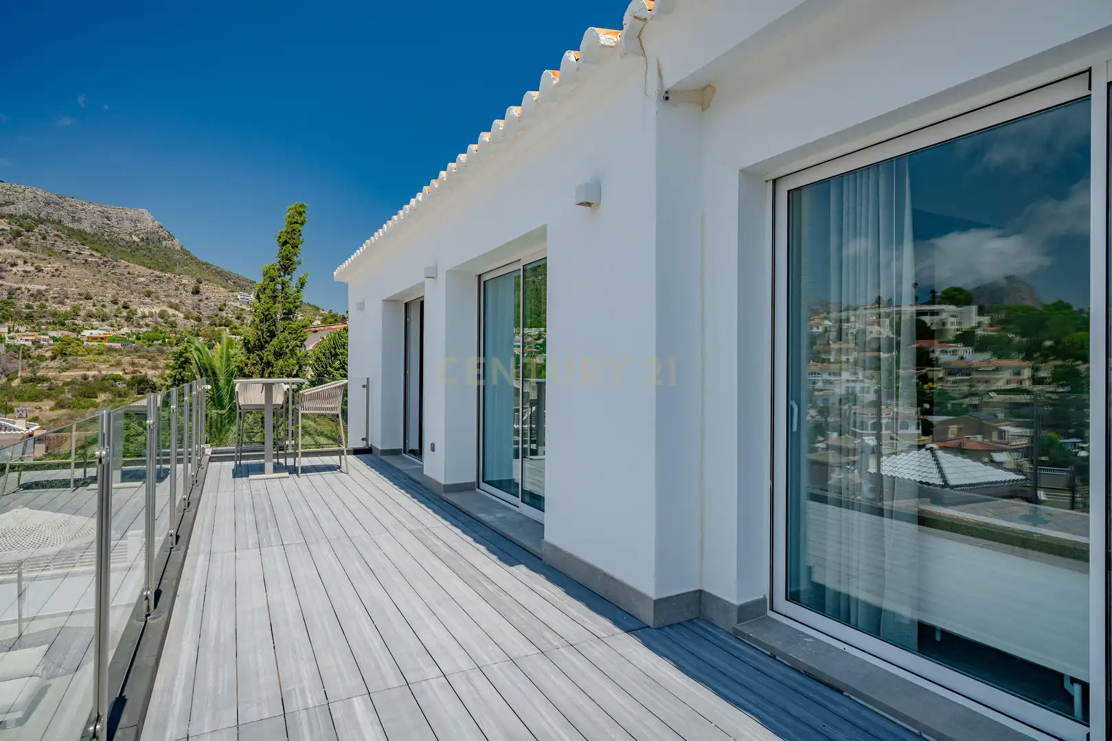Terrassa de Apartament en venda en Calpe / Calp amb Aire condicionat, Jardí privat i Traster