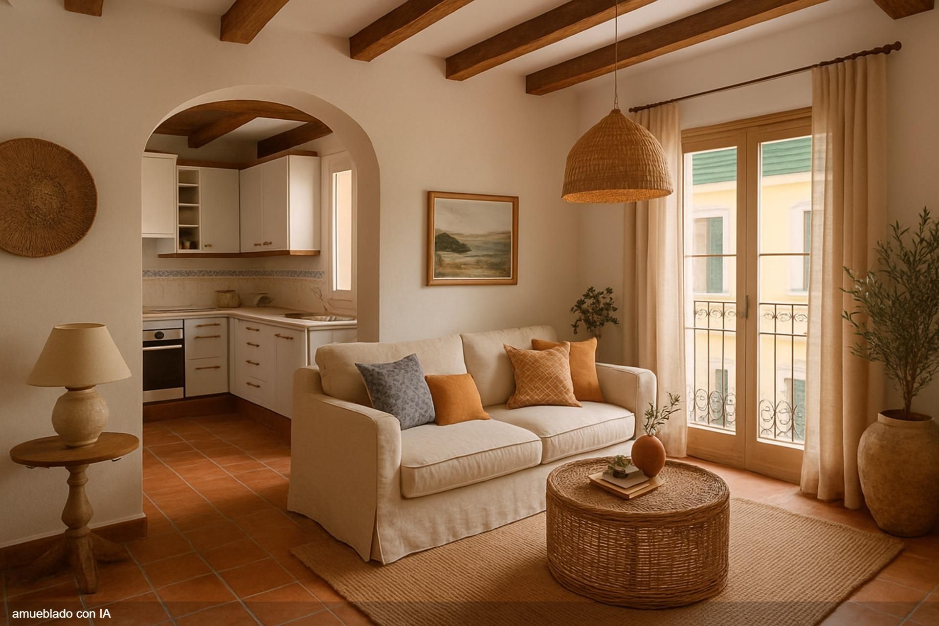 Sala de estar de Piso en venta en  Barcelona Capital