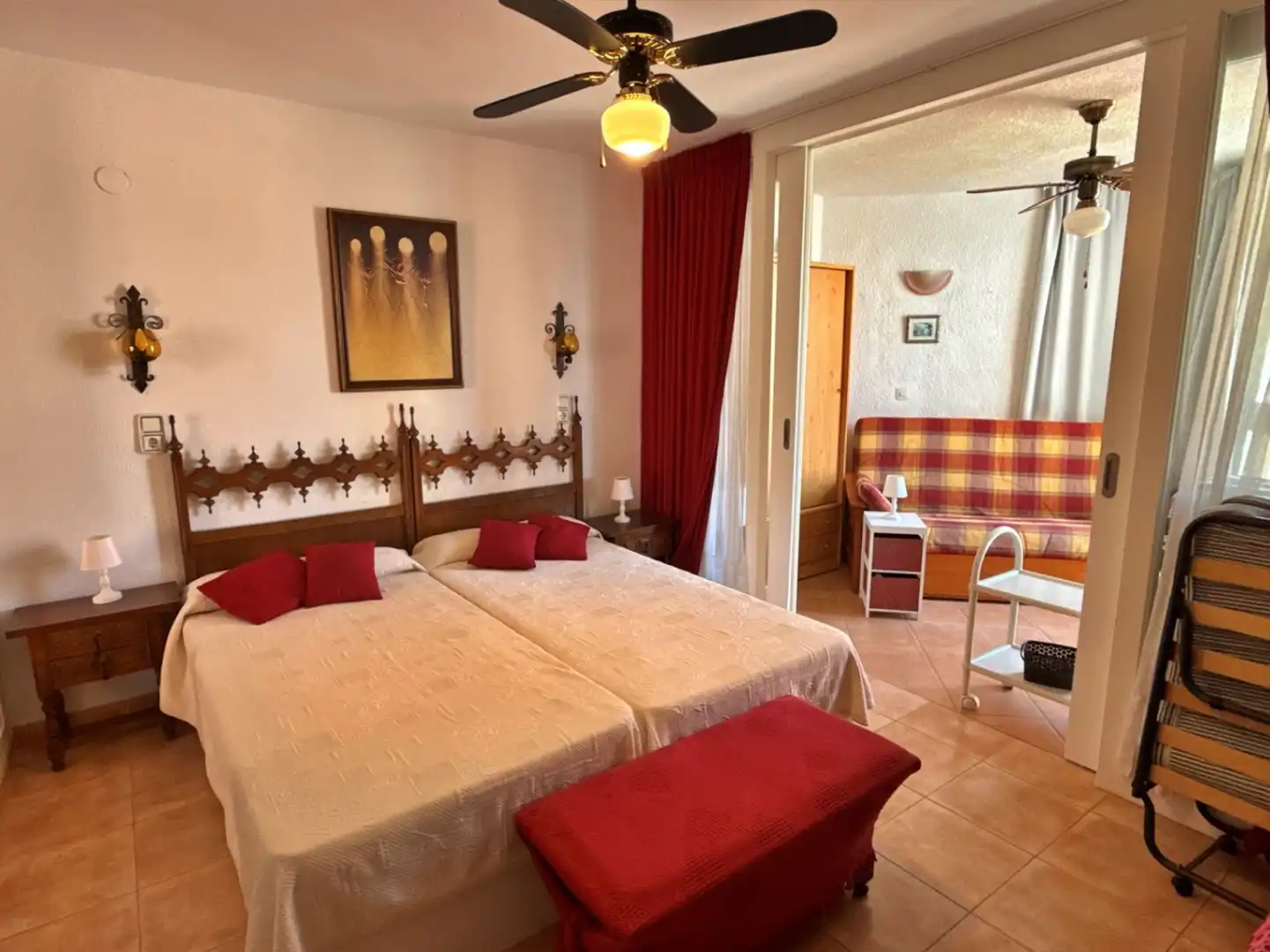 Bedroom of Apartments for sale in Calpe / Calp  with Air Conditioner, Heating and Private garden