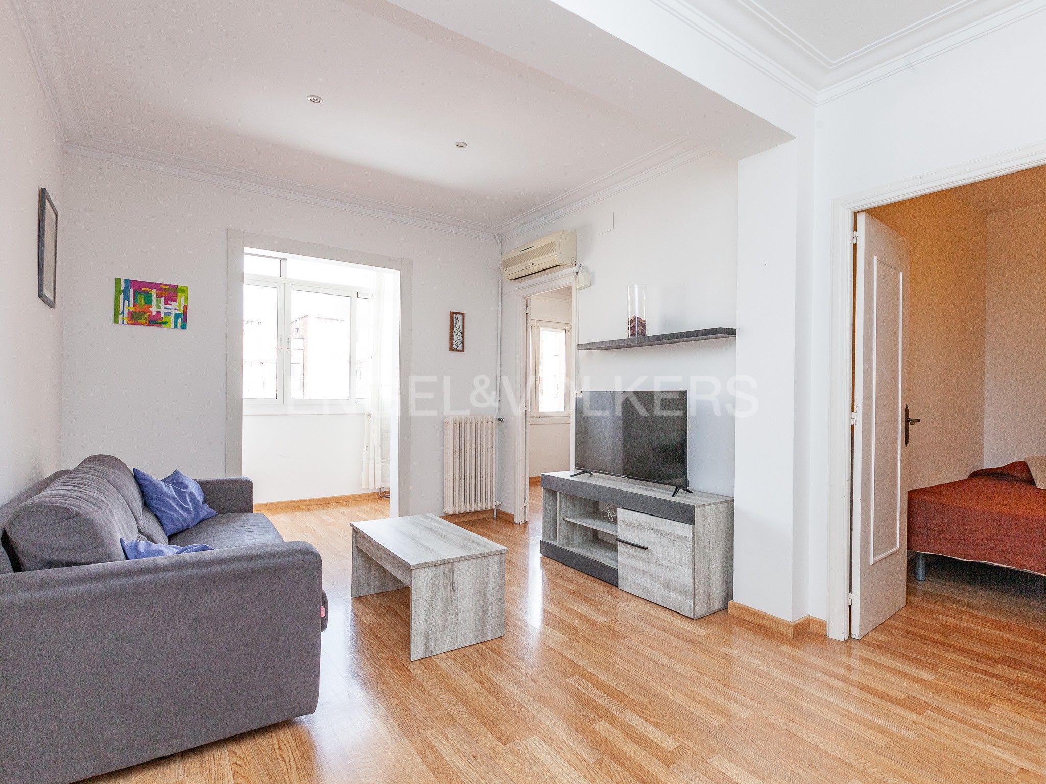 Sala d'estar de Apartament en venda en  Barcelona Capital amb Aire condicionat i Calefacció
