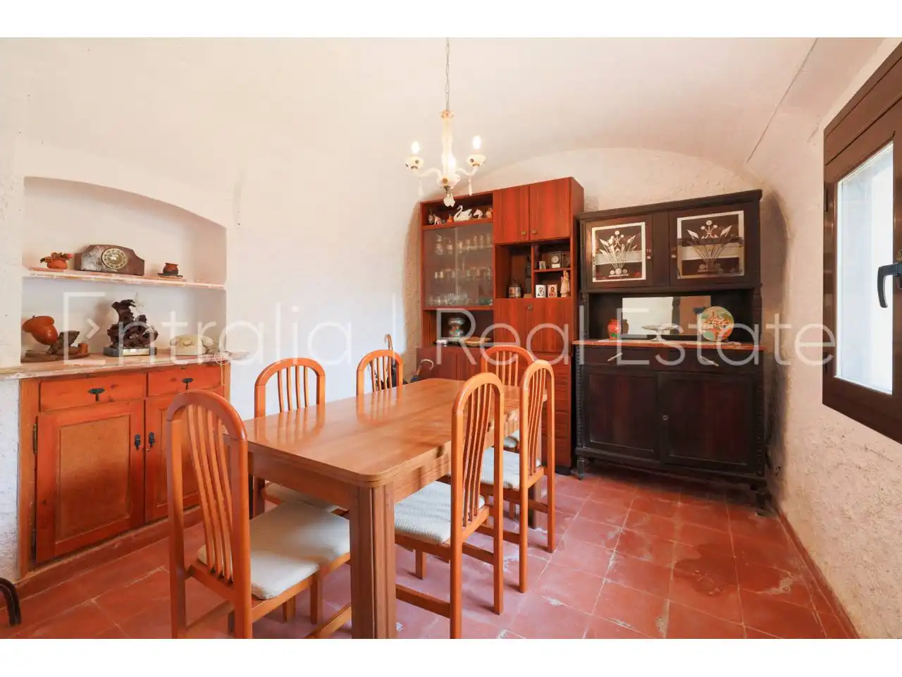 Comedor de Finca rústica en venta en Celrà con Jardín privado