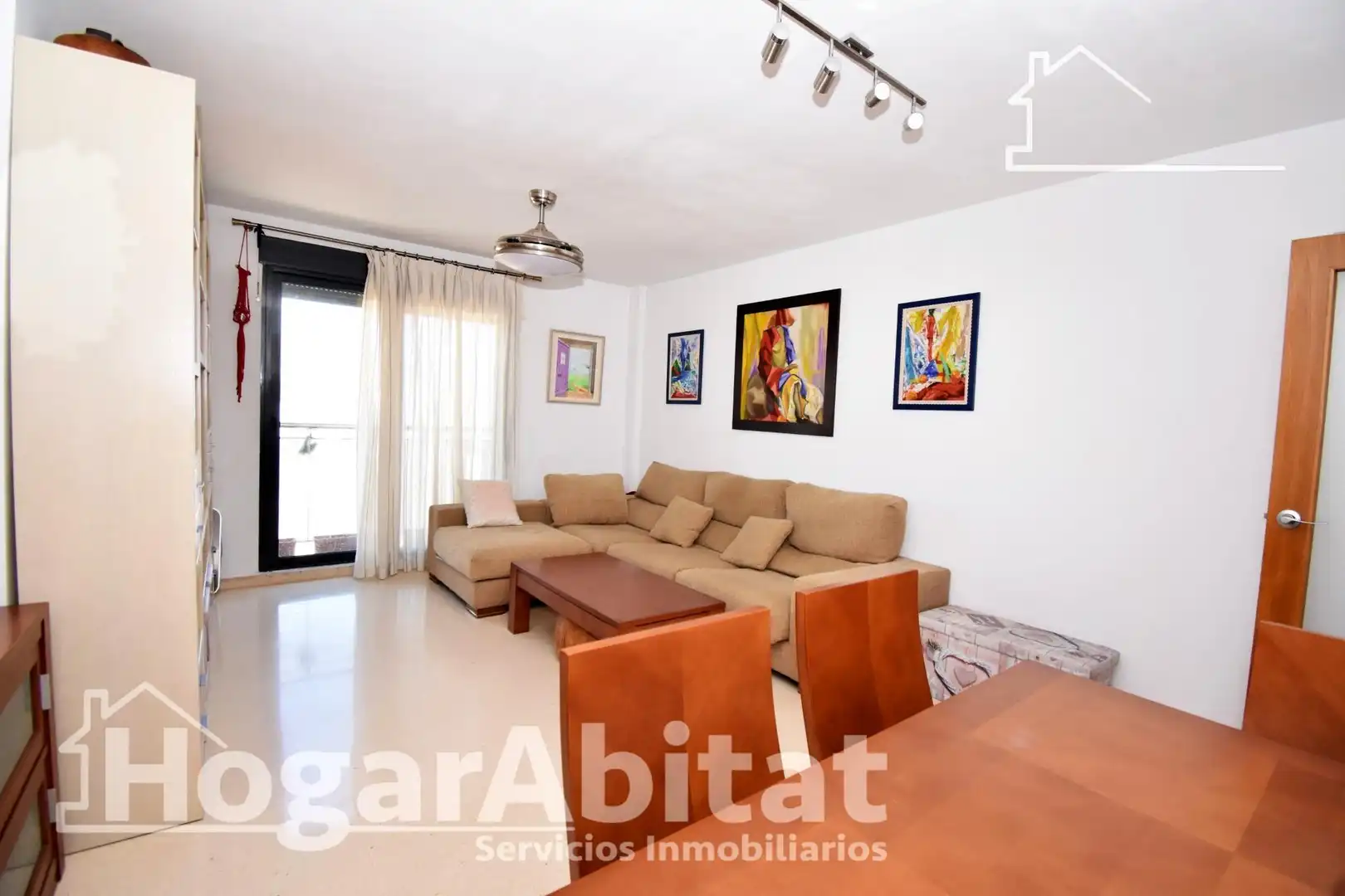 Living room of Flat for sale in Torrent  with Air Conditioner, Heating and Furnished
