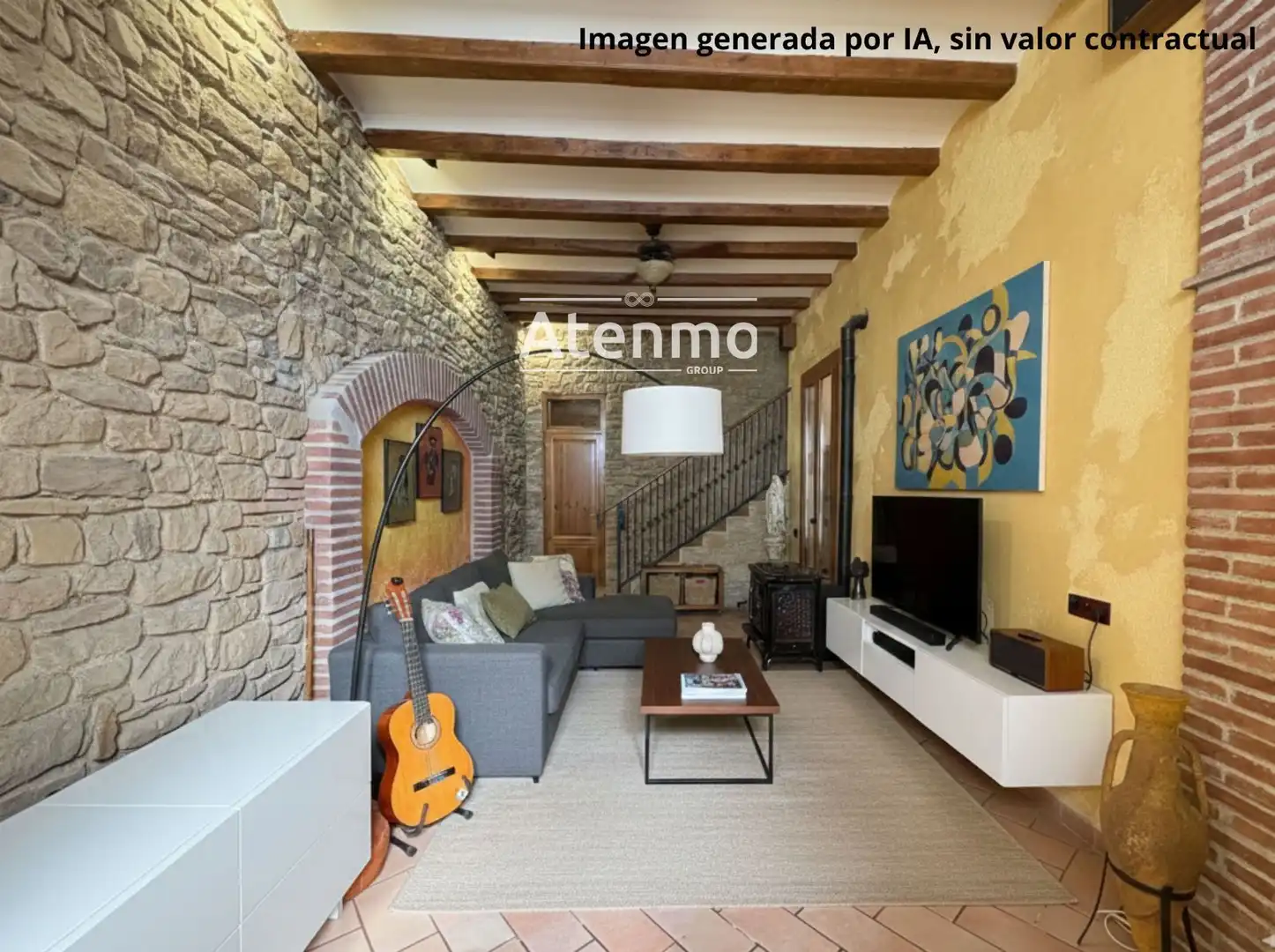 Sala de estar de Casa o chalet en venta en  Barcelona Capital con Terraza