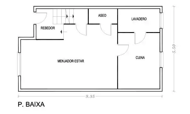 Einfamilien-Reihenhaus zum Verkauf in Santa Perpètua de Mogoda mit Klimaanlage, Heizung und Abstellraum