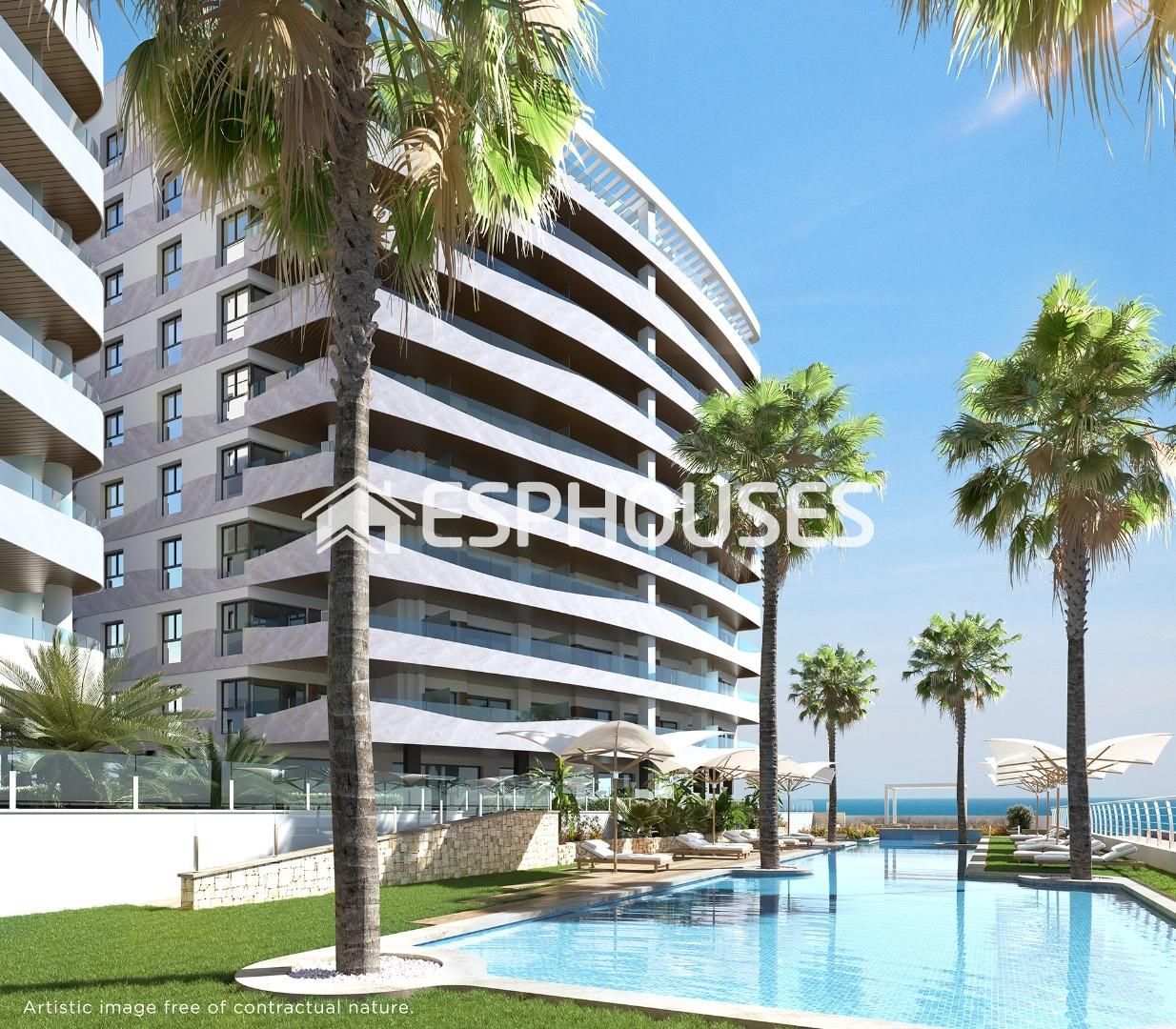 Vista exterior de Apartament en venda en La Manga del Mar Menor amb Balcó i Piscina comunitària